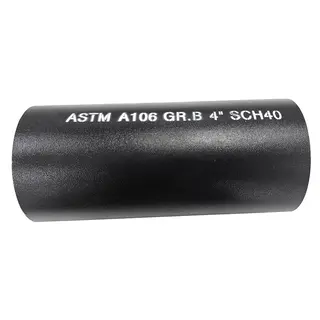 ASTM A106 Seamless Pipe, 4 Inch, SCH40, 6 m, Hot Finished