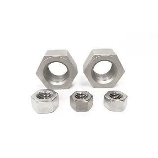Inconel 600 Nut, UNS N06600, 5/16 to 4 inch, Grade A, 195 HB