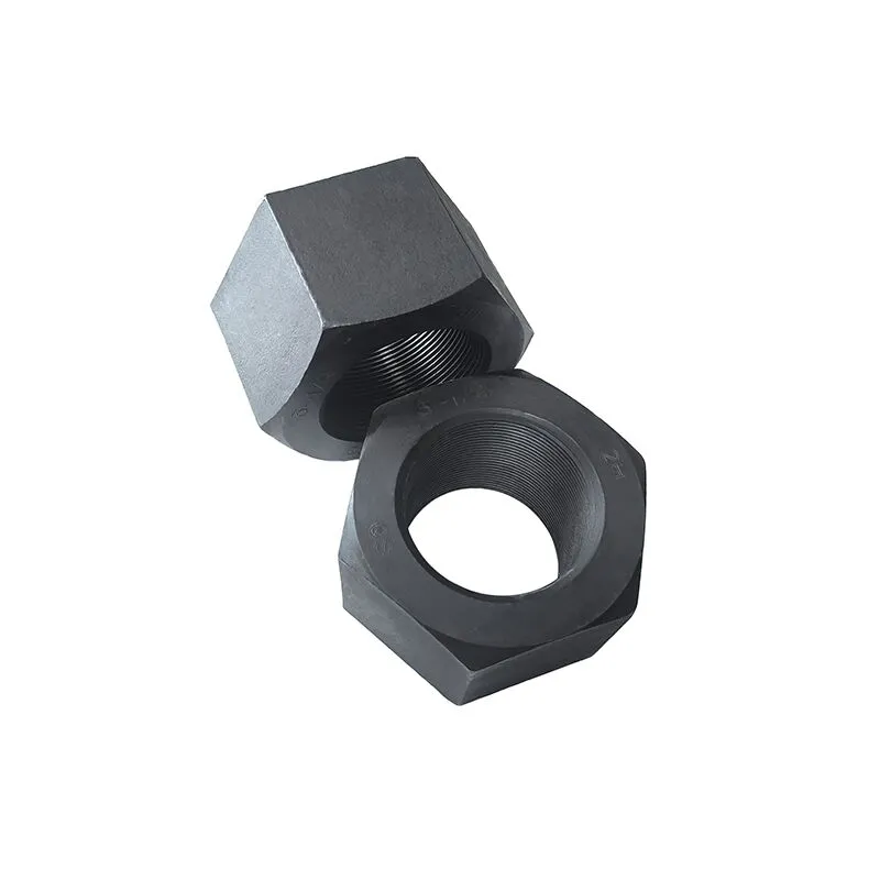 Black Coated Heavy Nut, ASTM A193 2H, 3-1/2 Inch, 8 UN