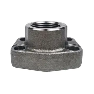 Code 62 Flange, SAE Thread, 1-1/4 Inch, 6000 PSI, Carbon Steel