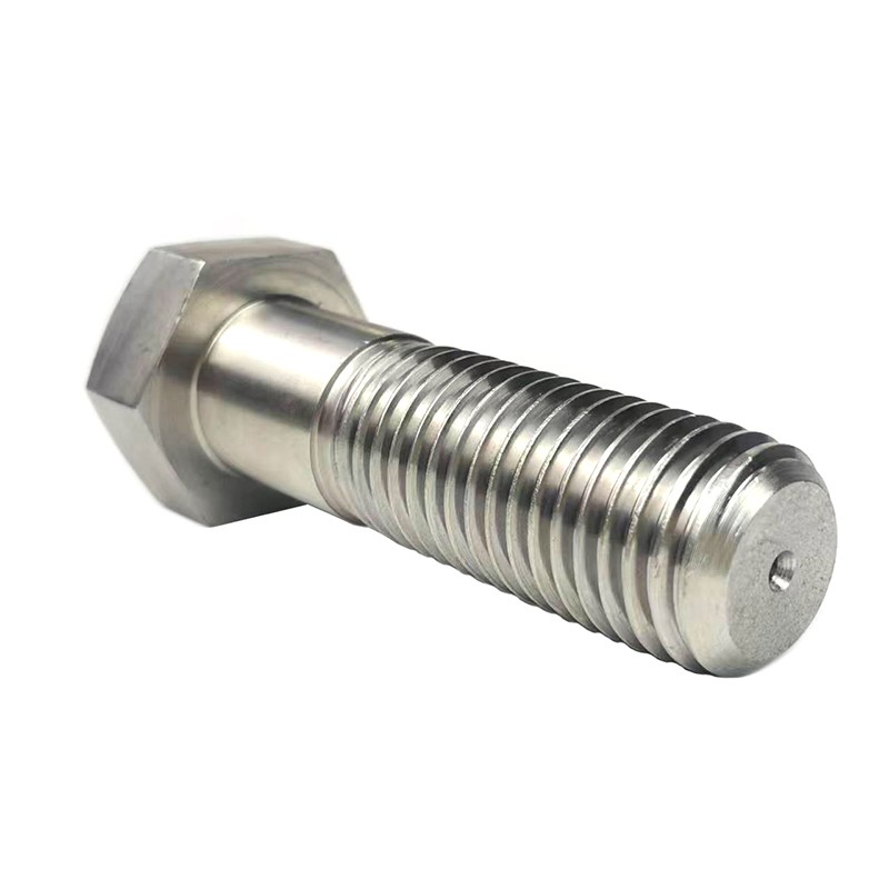 SS304 Hex Head Bolt, ANSI B18.2.1, 1-1/8 Inch, Thread B1.1, 7 UNC