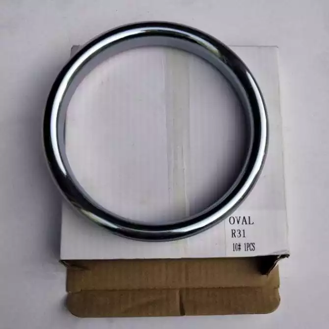 Soft Iron Gasket, Oval Type, R series, R31, Zinc Coating