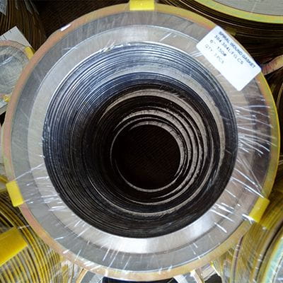 Metal Spiral Wound Gasket, Flexible Graphite, PTFE, Mica