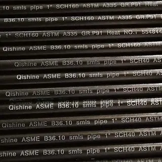 ASTM A335 P91 Seamless Pipe, ASME B36.10, 1 Inch, DN25, PE