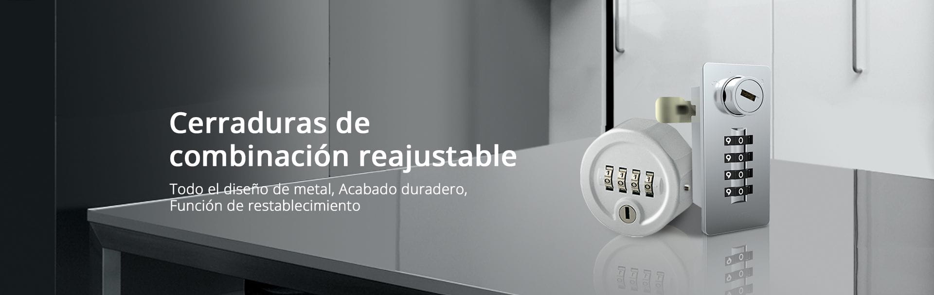 Cerraduras de combinación reiniciable