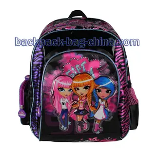 Three Girls Print School Bookbag