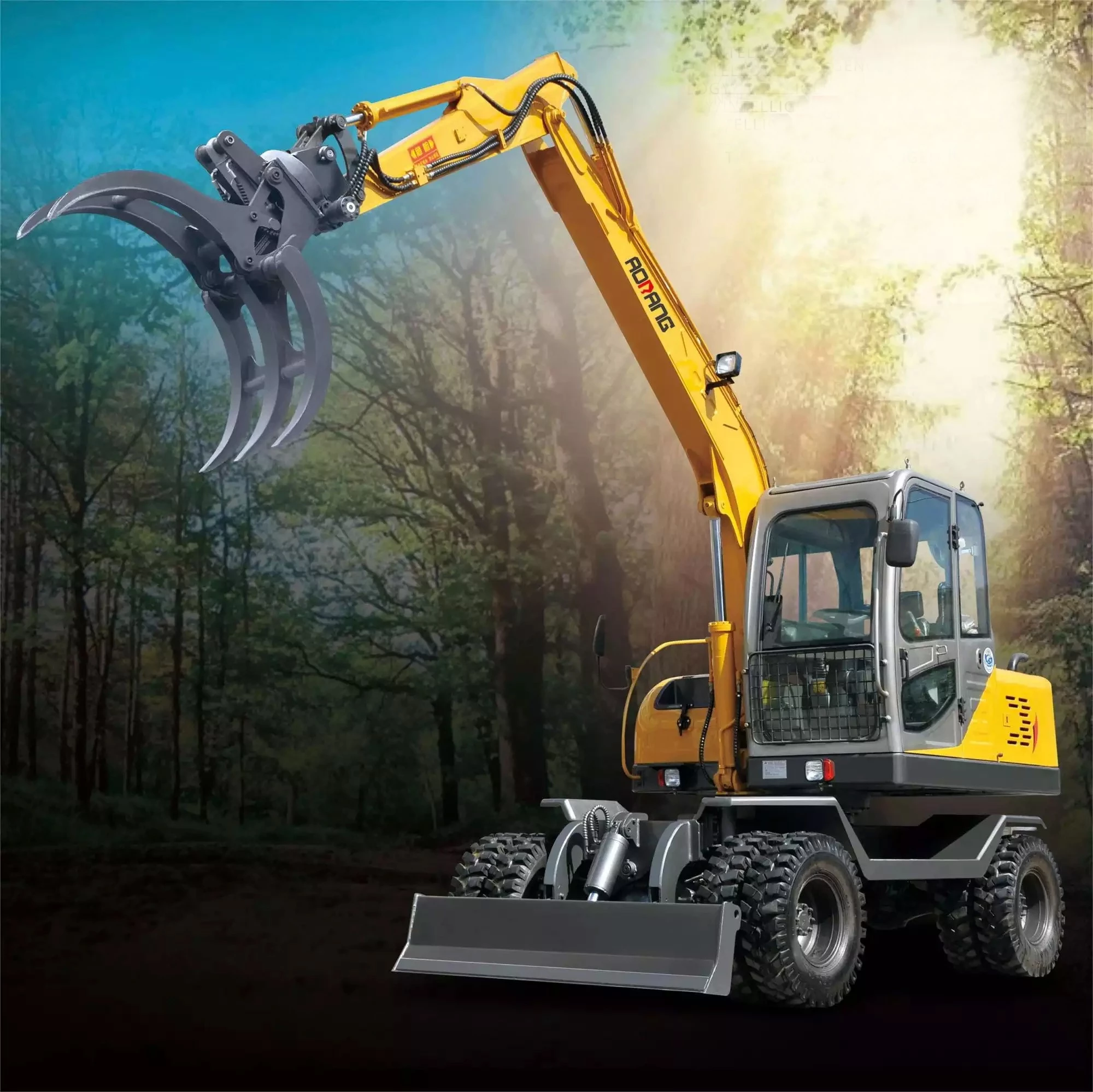 The Reasons for the Slow Steering of the Wheeled Type Grab Excavator