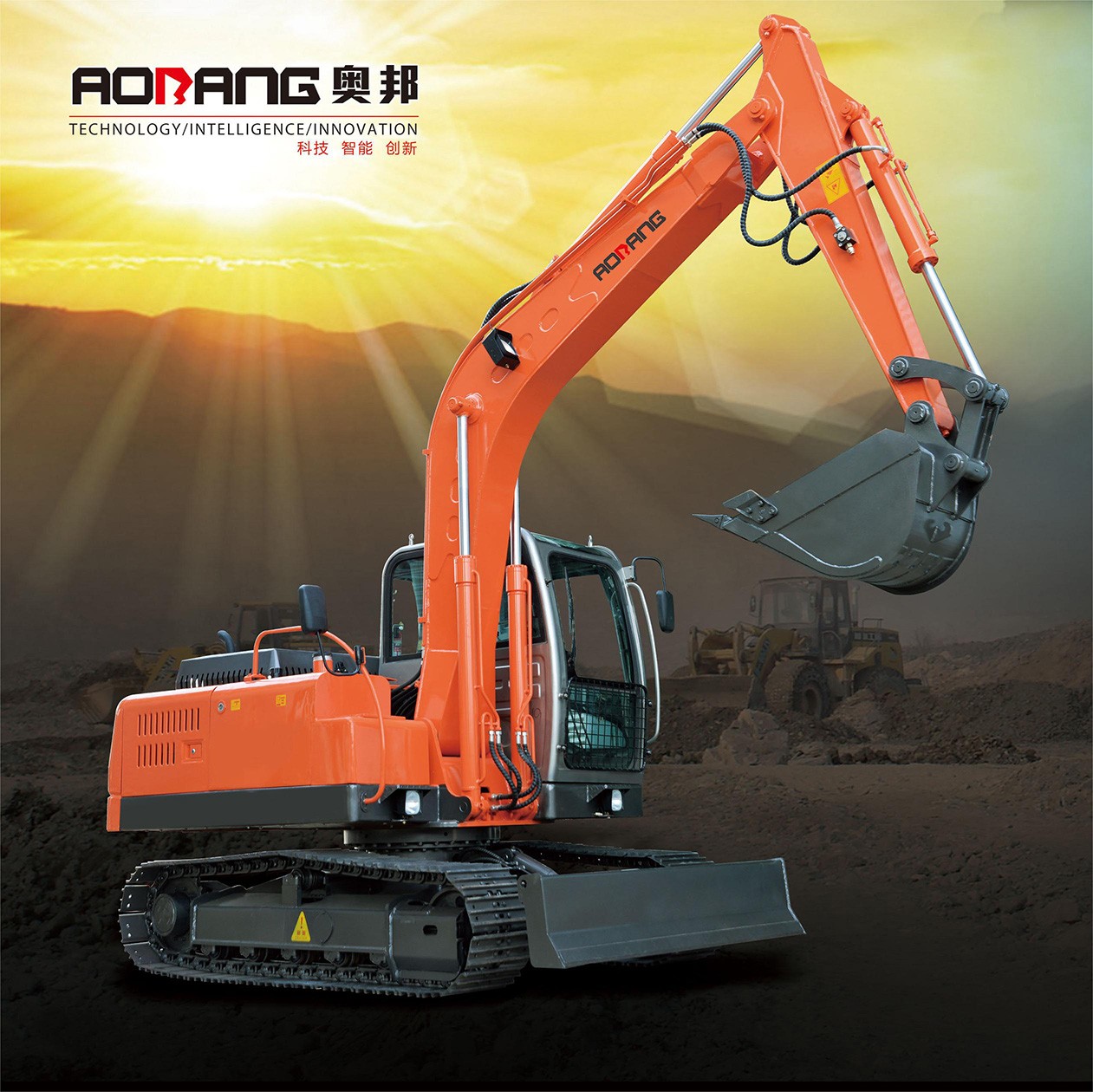 8.8 Ton Crawler Excavators, 0.35m³ Bucket, Max Reach 7000 mm