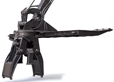 Railroad Grapple, Custom Attachments for Excavator