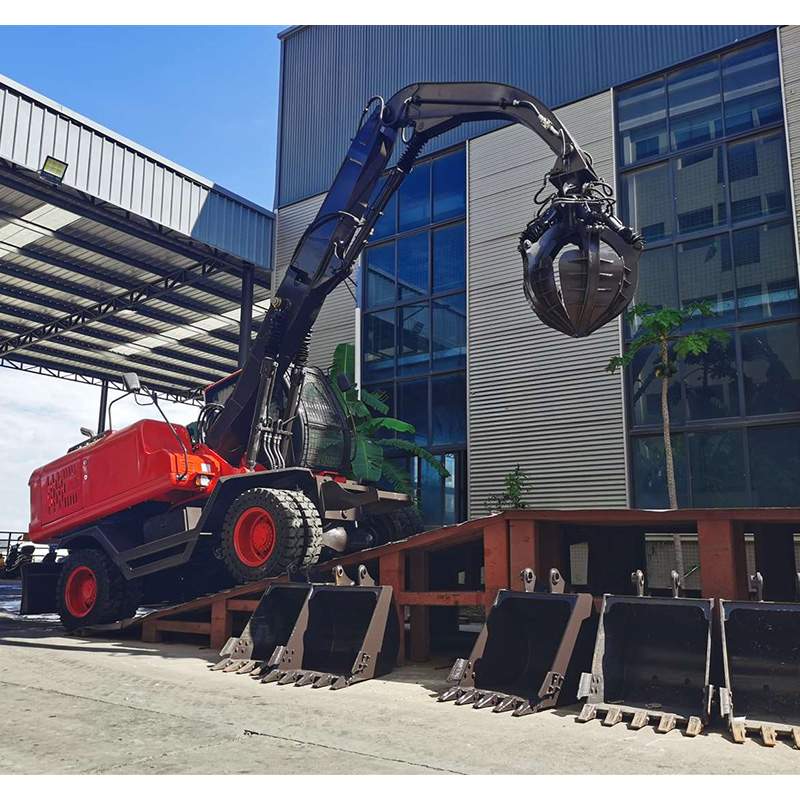 Brand New Metal Scraps Grab Excavators, Wheel Type