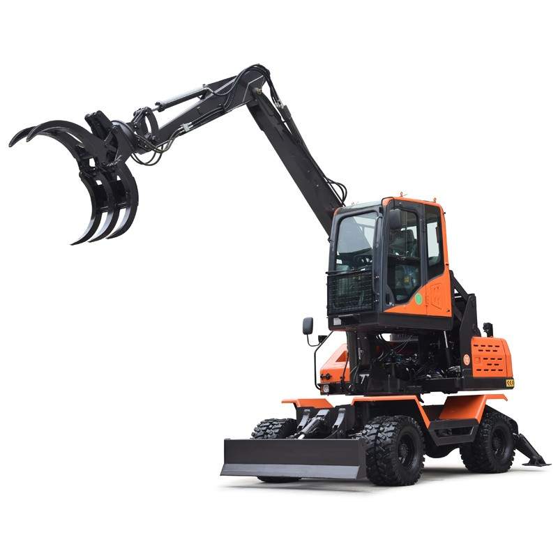 Efficient Scrap Grapple Loader with Bucket for Recycling