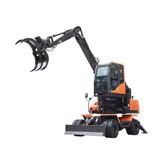 Wood Grabber Wheeled Loader, with a 360 ° Rotation