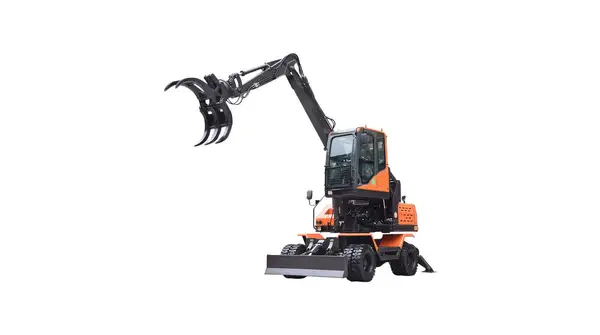 Wood Grabber Wheeled Loader, with a 360 ° Rotation | TOPPER