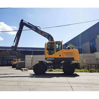 Tire Type Excavators with Mechanical Wood Grab