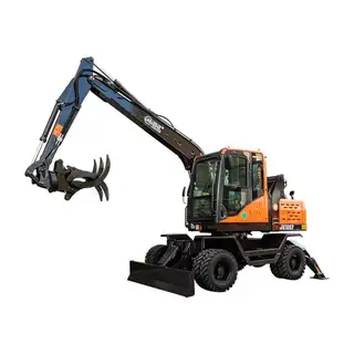 Wood Grabber Wheeled Loader, with a 360 ° Rotation