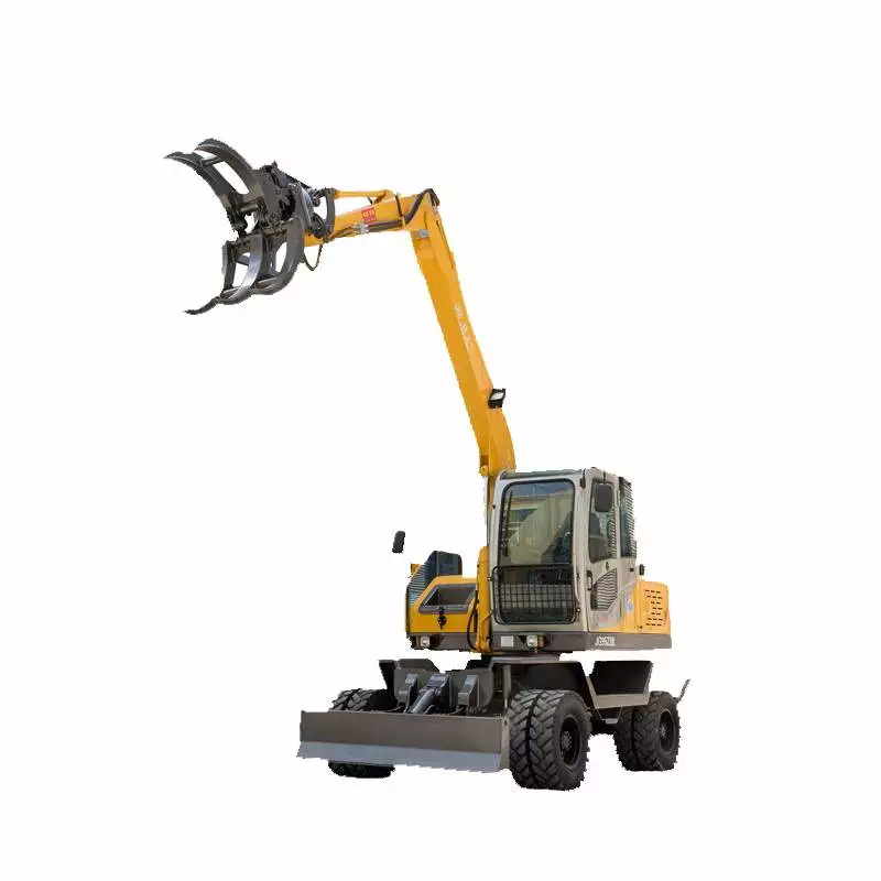 Wheeled Log Grapple Excavator, 6.5 Tons, Rated Power 50 KW
