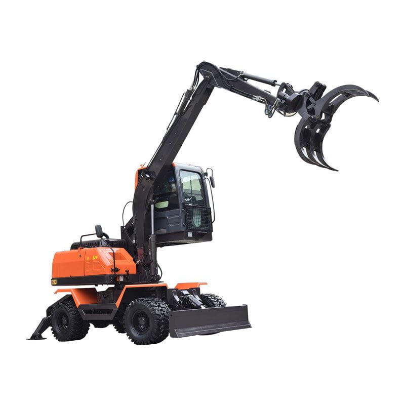 Wheeled Grab Excavators for Timber Wood Handling Machines