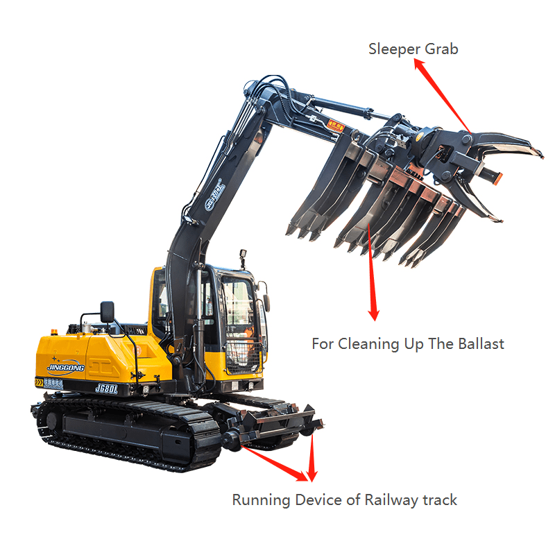 Crawler Railways Sleepers Renewal Machine for Sale
