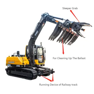 Crawler Railways Sleepers Renewal Machine for Sale