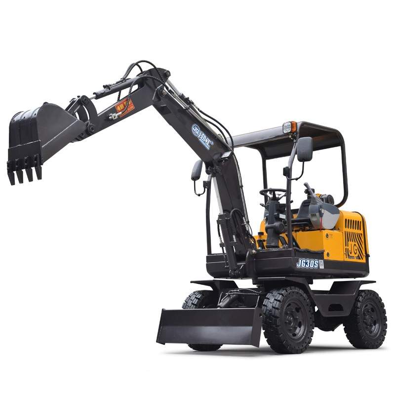 Small Size Tire Excavator, with Hydraulic Steering System