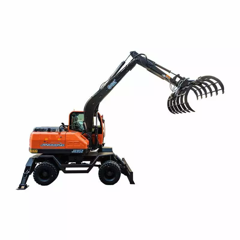 Brand New Tyre Excavator with Cotton 360 ° Rotary Grapple