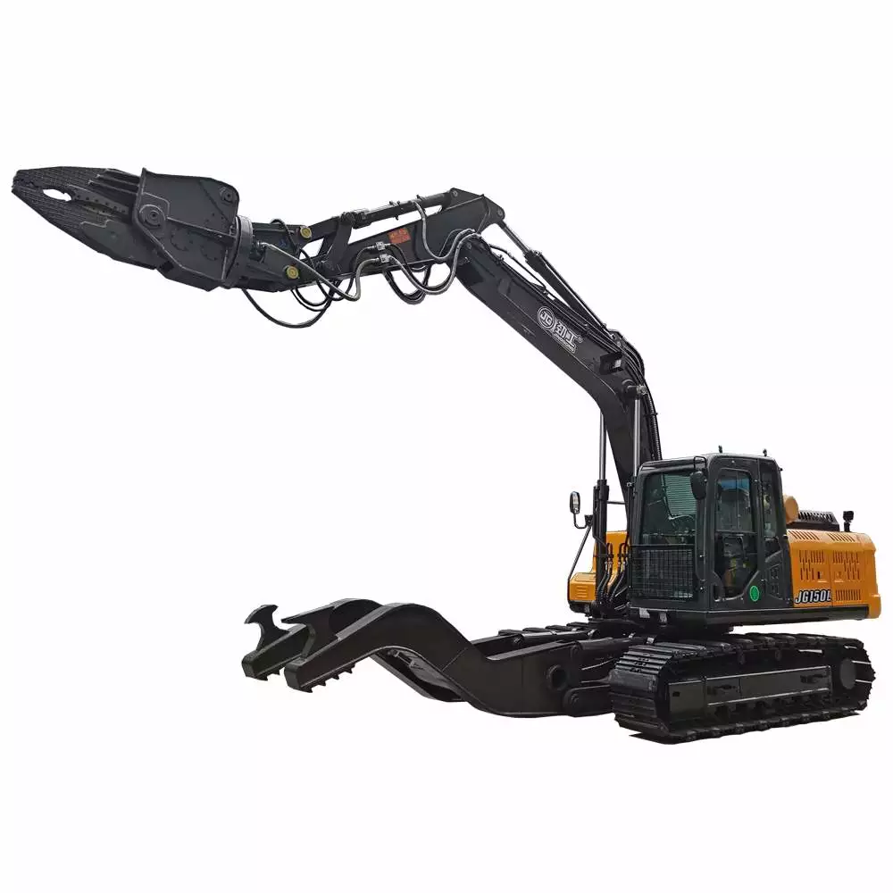 Hydraulic Type Wheeled Excavator Equipped with Grapple Saw