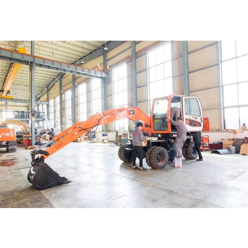 6 Ton Tyre Excavator for Sale, Travel Speed 35 km/h
