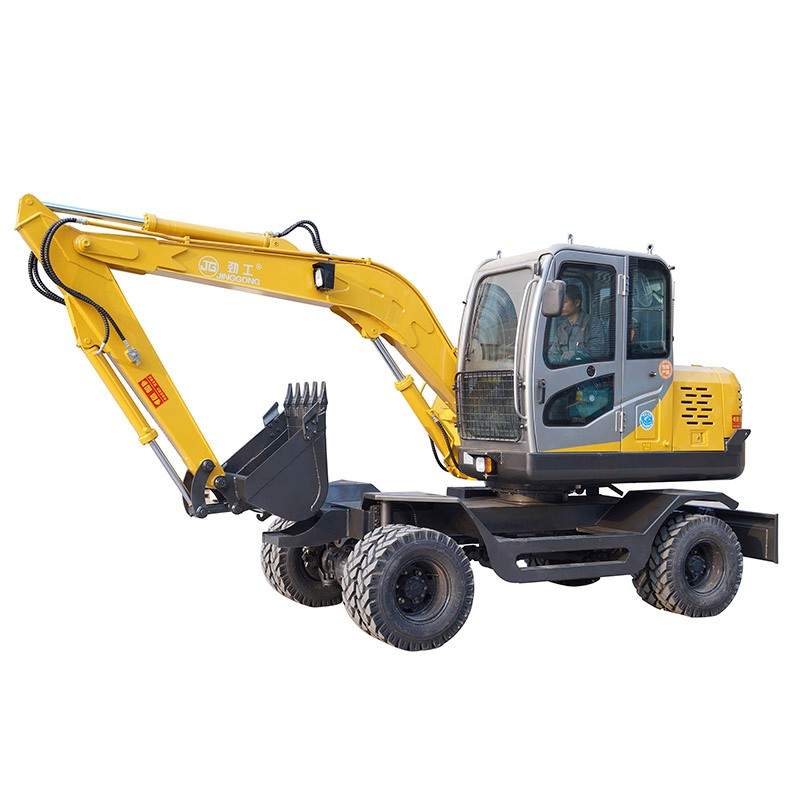 7.8 Tons Wheeled Excavator, with 65 KW Turbocharged Engine