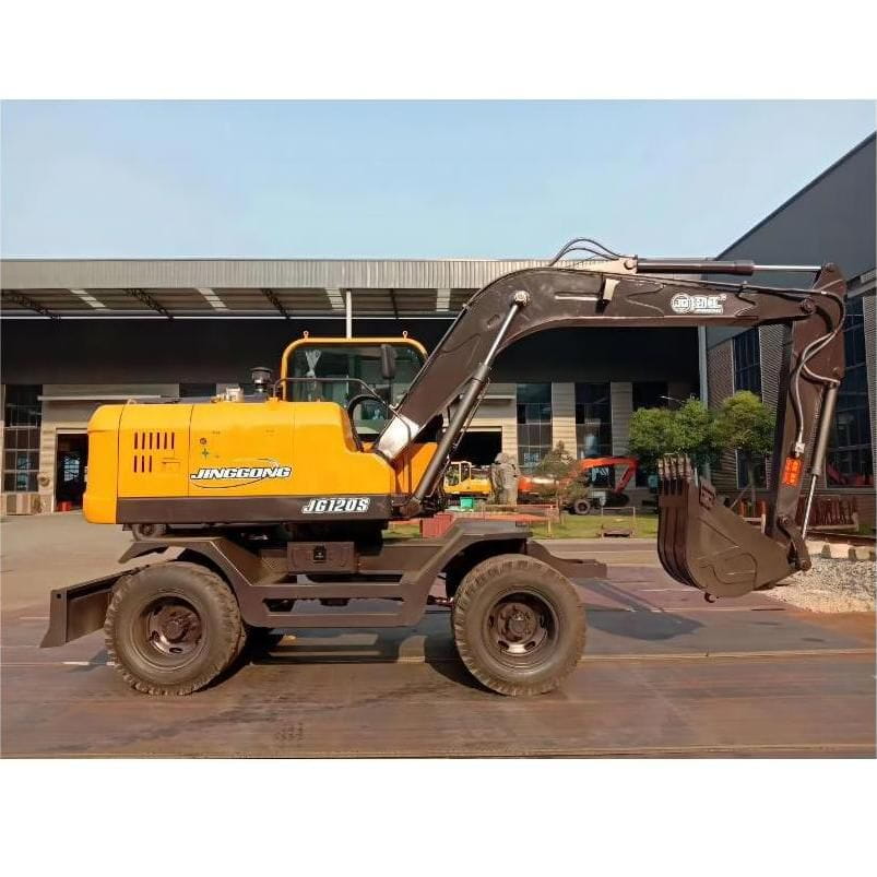 Double Cylinder Piston Pump Wheel Excavators for Sale