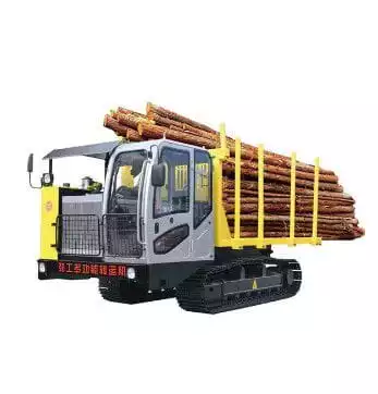 6 Ton Heavy Duty Log Wood Transport Truck Trailer