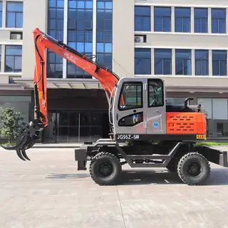 7.4 Tons Wheeled Excavator, Max Digging Depth 3250 mm
