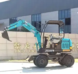 Wheeled Type Mini Backhoe Hydraulic Excavators