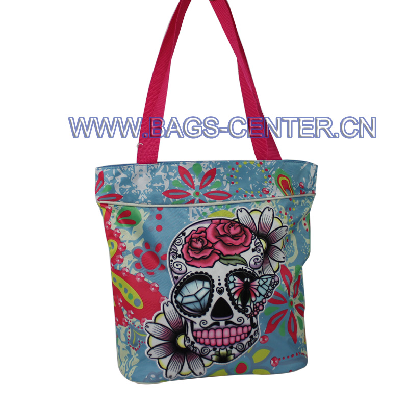 Skull Twill Fabric Handbags ST-15JH09HB