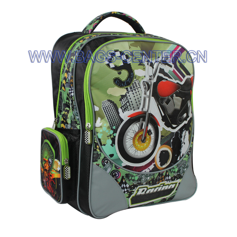 Racing Motorcycle Design Bookbag ST-15TR01BP