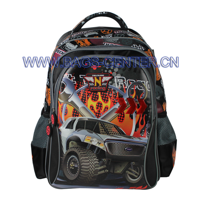 Car Printed Children Bookbag ST-15TR02BP