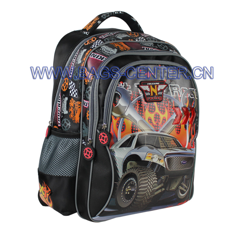 Car Printed Children Bookbag ST-15TR02BP