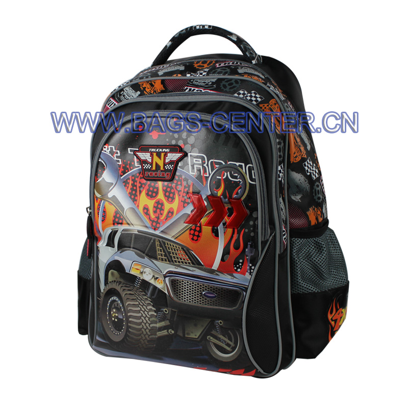 Car Printed Children Bookbag ST-15TR02BP