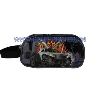 Twill Fabric Zipper Pencil Cases ST-15TR12PC