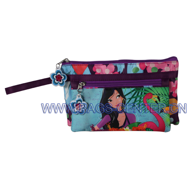 Double Zipper Pencil Bag ST-15SM14PC
