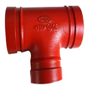 Желобчатый равнопроходной тройник, 80 мм