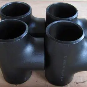 Бесшовный равнопроходной тройник из углеродистой стали, DN80, 5,49мм, со снятой фаской