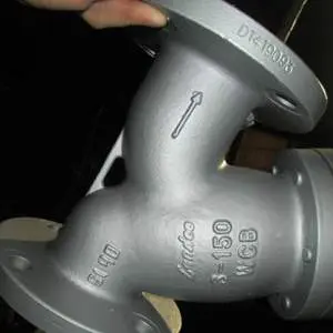 Y-образный сетчатый фильтр, ASME B16.34 WCB, DN80, экран SS304