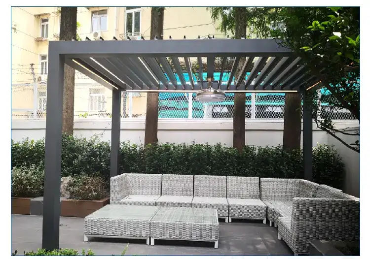 Retractable Aluminum Arches, Arbours, Pergolas, Waterproof