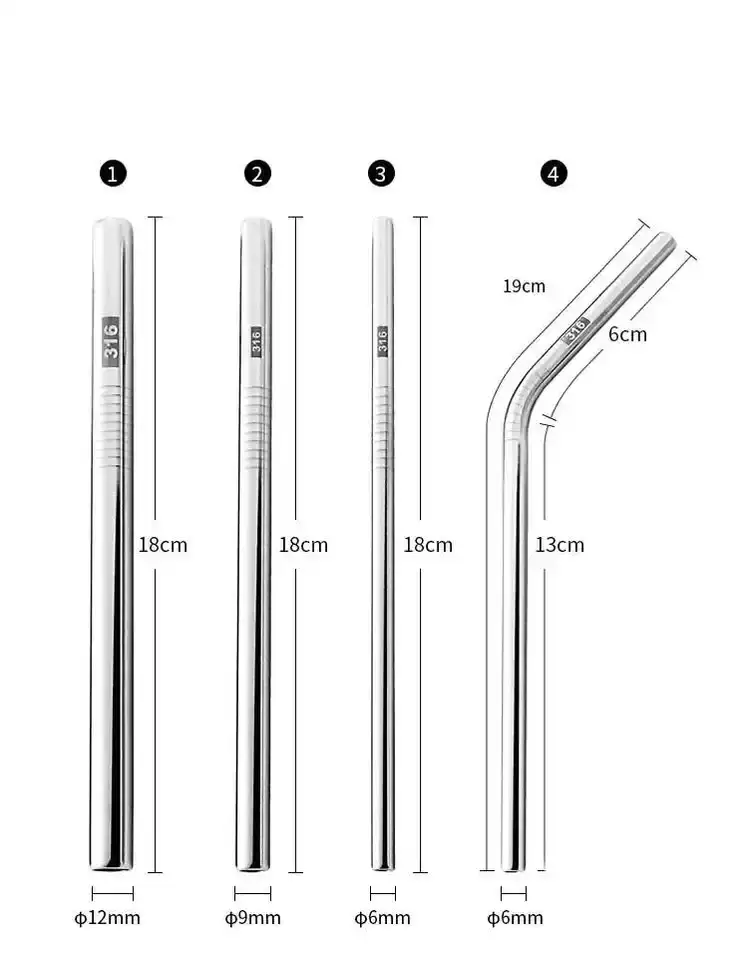 SS 316 Drinking Straws