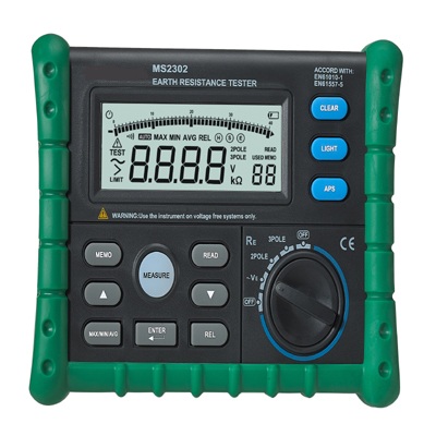 Digital Earth Resistance Tester MS2302