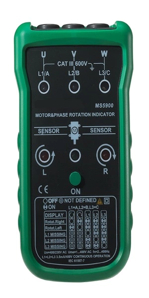 Motor And Phase Rotation Indicator MS5900