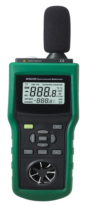 6 in 1 Multi-functional Environmental Meter MS6300