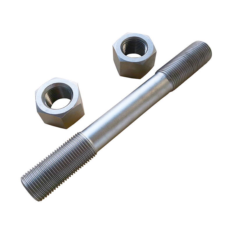 Alloy 200 Double Threaded Bolt, W.Nr.2.4060, Class 8.8, M30