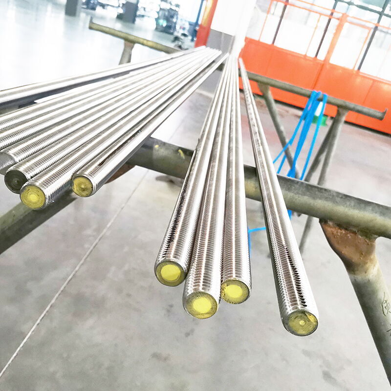 Alloy 400 Full Thread Screw, UNS N04400, NF NU30, M24, 3000 mm