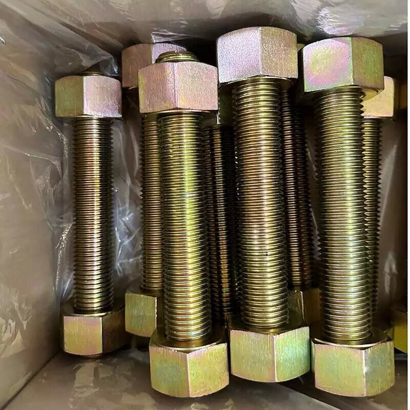Alloy Steel Bolt and Nut, ASTM A193 B7, A194 2H, 1-1/8 Inch